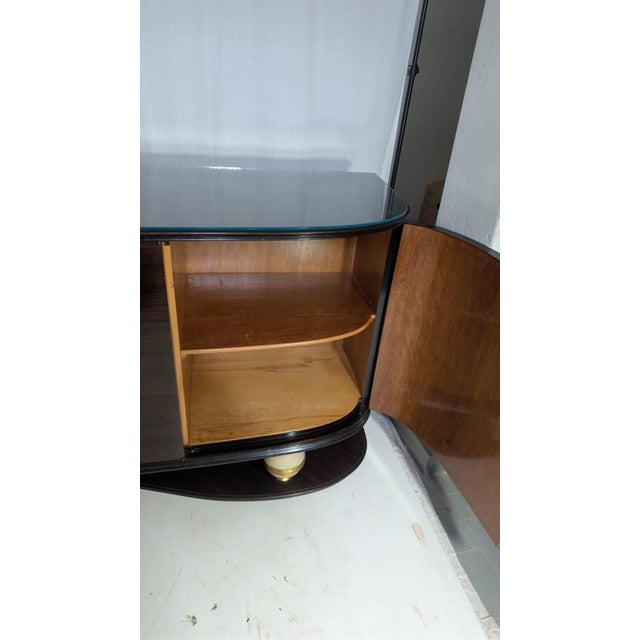 Wood Italian Sideboard attributed to Vittorio Dassi, 1950s For Sale - Image 7 of 12