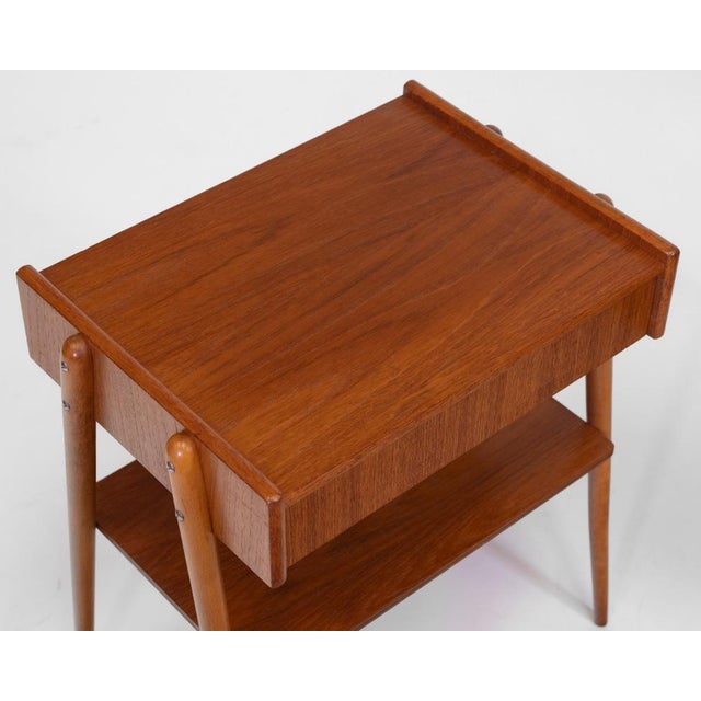 Mid-Century Swedish Teak Bedside Tables from Carlström & Co, 1960s, Set of 2 For Sale - Image 4 of 17