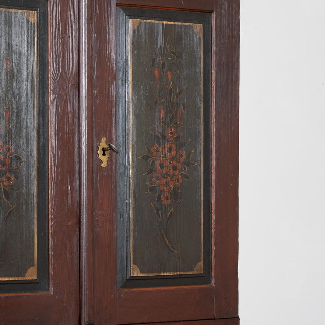 Early 19th Century 19th Century Original Painted Swedish Secretary Dated 1807 For Sale - Image 5 of 11