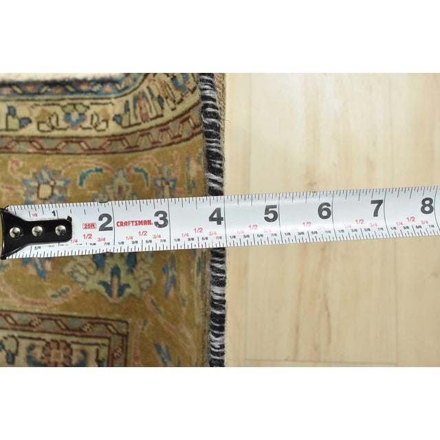 Tabriz Rug 8’6” X 11’5” Red Wool Vintage Distressed Hand-Knotted Carpet For Sale - Image 13 of 15