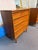 Pair of Mud-Century Modern Teak four drawer chests by Austinsuite with four graduated drawers with molded pulls ca. 1960.