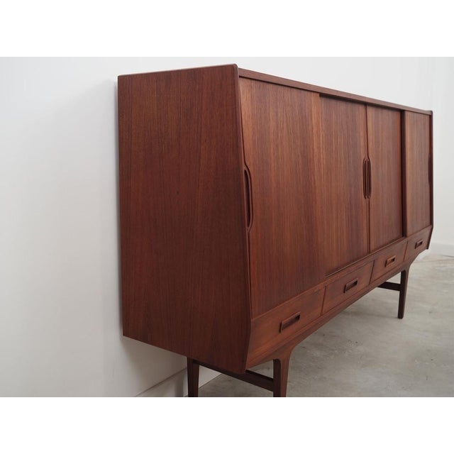 Wood Teak Highboard, Danish Design by Børge Seindal for Westergaard from P. Westergaard Mobelfabrik, 1960s For Sale - Image 7 of 18