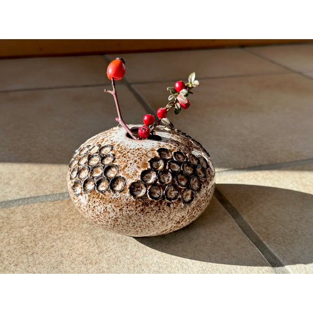 Sculptural Studio Ceramic Art Vase by Kaj Henning Jensen for KH Keramik Stensved, Denmark, 1960s For Sale - Image 12 of 13