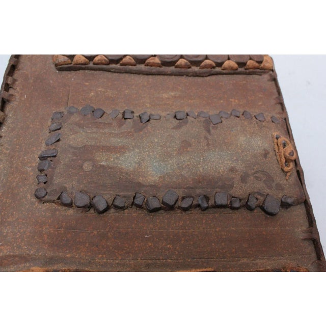 Ceramic Studio Stoneware Primitive Slab Sculpture For Sale - Image 7 of 10