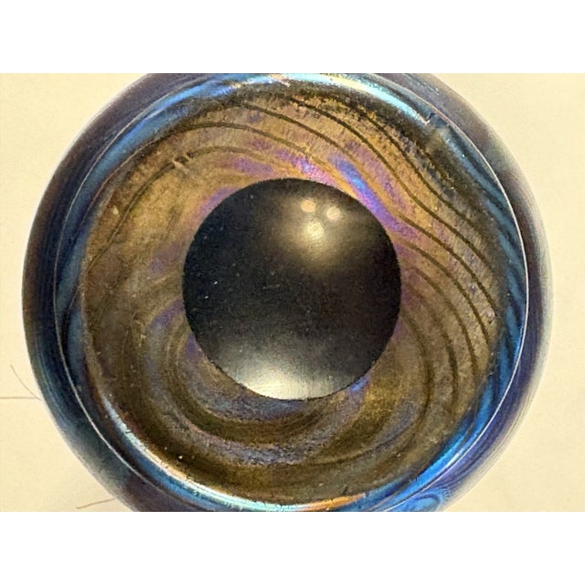Antique Loetz Art Nouveau Phänomen Genre 8060 Rubin Iridescent Glass Vase C1900 For Sale - Image 10 of 10