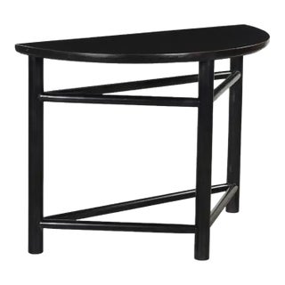 Black Demi-Lune Console For Sale