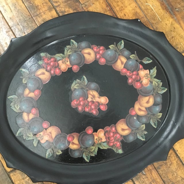 Vintage Decoupage Serving Tray For Sale - Image 4 of 7