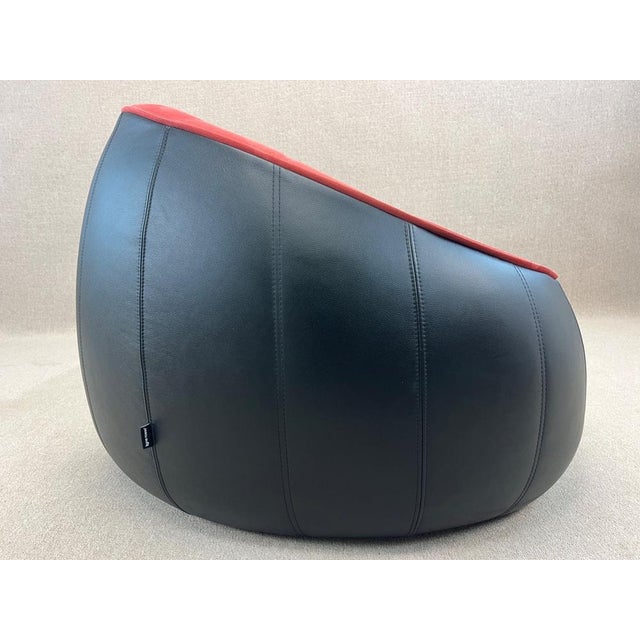 Textile Red and Black Ottoman Chair from Ligne Roset For Sale - Image 7 of 18