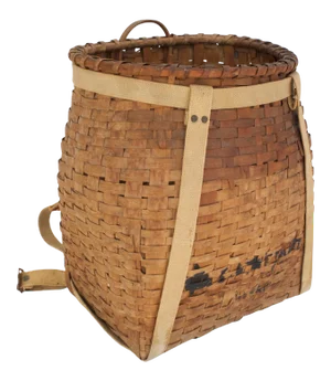 Early 20th-C. Adirondack Trapper Basket