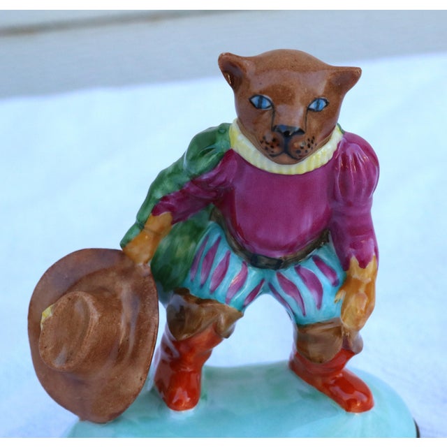 Late 20th Century Puss N' Boots Hand-Painted Limoges Snuff Trinket Box 4" Tall For Sale - Image 13 of 13