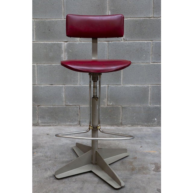 Industrial Swivel Work Stool by Bieffe Padova, 1970s For Sale - Image 10 of 10