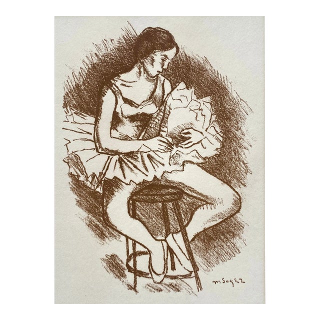 1960s Moser Soyer Ballerina Lithograph For Sale