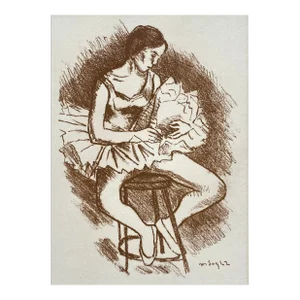 1960s Moser Soyer Ballerina Lithograph
