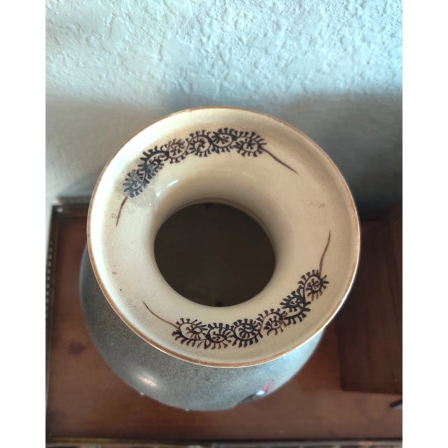 Pair of 19th Century Satsuma Vase With Geese, Signed For Sale - Image 9 of 12