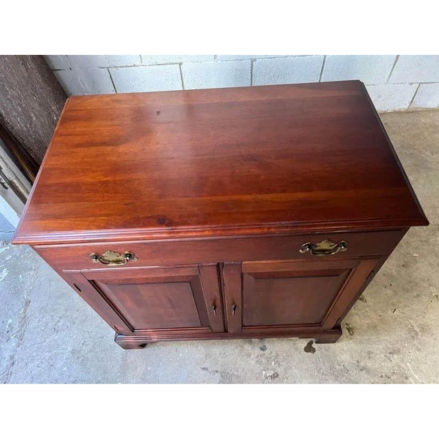 Mid 20th Century Henkel Harris American Colonial Cherry Wood Server or Bar Cabinet For Sale - Image 12 of 12