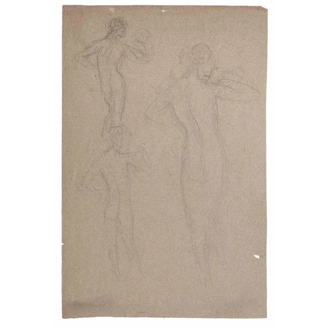 Nude is an original drawing in pencil realized in the early 20th Century and attribute to Gaspard Maillot (1880-1946)....