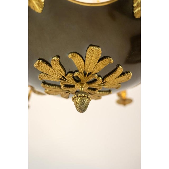 Traditional Vintage Empire Style Chandelier in Gilt Bronze from Maison Baguès, 1950s For Sale - Image 3 of 13