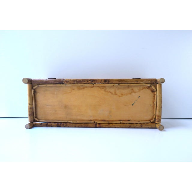 Wicker Bamboo Wall Shelf, Circa Mid to Late 20th Century For Sale - Image 10 of 10