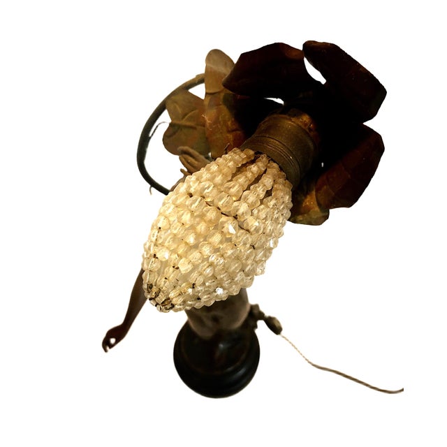 Early 20th Century Art Nouveau Figural Lamp, by Viennese Sculptor Theodor Ullmann For Sale - Image 10 of 13