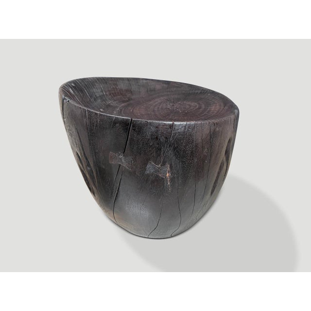 Andrianna Shamaris Modern Organic Hand Carved Minimalist Chair For Sale - Image 4 of 5