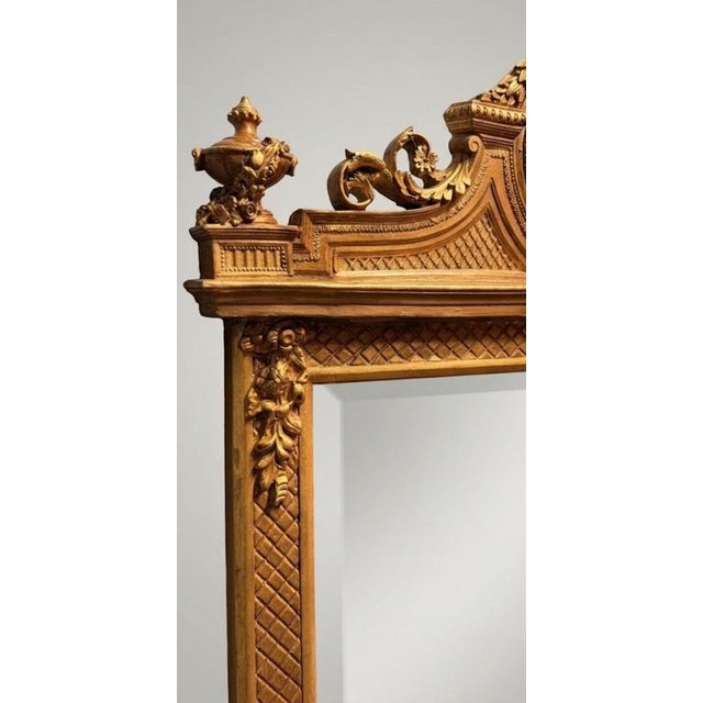 French Freestanding Full Length Mirror For Sale - Image 3 of 5