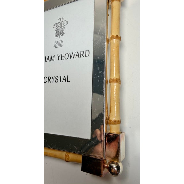 William Yeoward Crystal Classic Bamboo Frame 5 X 7 For Sale In Los Angeles - Image 6 of 10