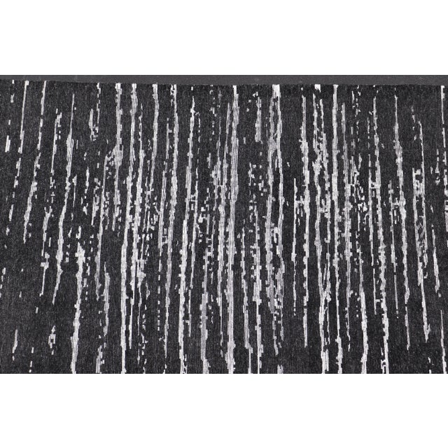 2020s Keivan Woven Arts Large Black and White Modern Rug 9'9 X 15' For Sale - Image 5 of 6