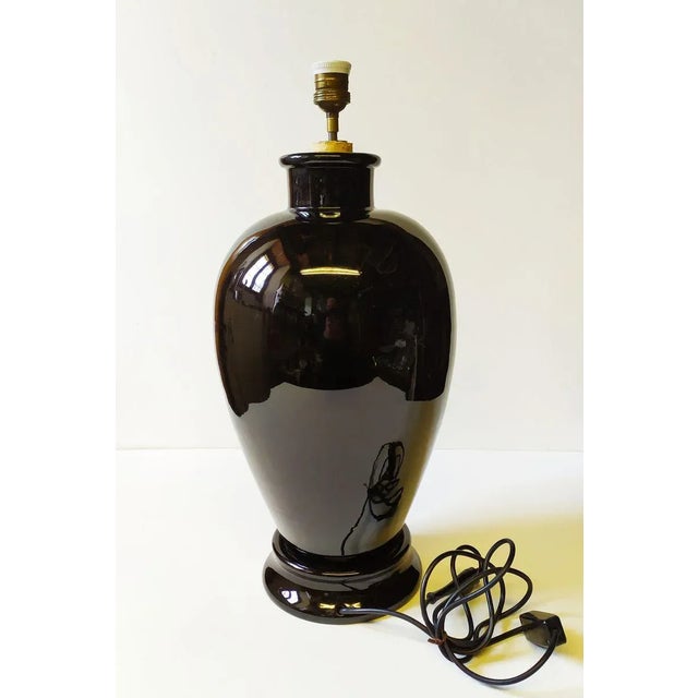 This vase is large in size (h.50) and has been adapted as a lamp holder. The Zaccagnini factory was founded in Florence in...