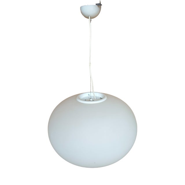 Murano Opal Glass Pendant Light For Sale