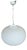 Murano Opal Glass Pendant Light For Sale