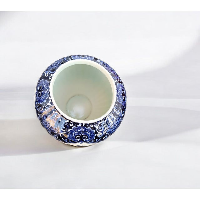 Delft Blue Garniture Set from Royal Sphinx, Maastricht, 1959, Set of 3 For Sale - Image 16 of 18