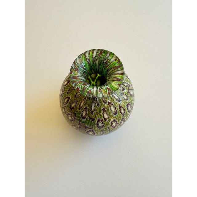 Fratelli Toso Murano Murrine Millefiori Vase From Italy For Sale In Washington DC - Image 6 of 9