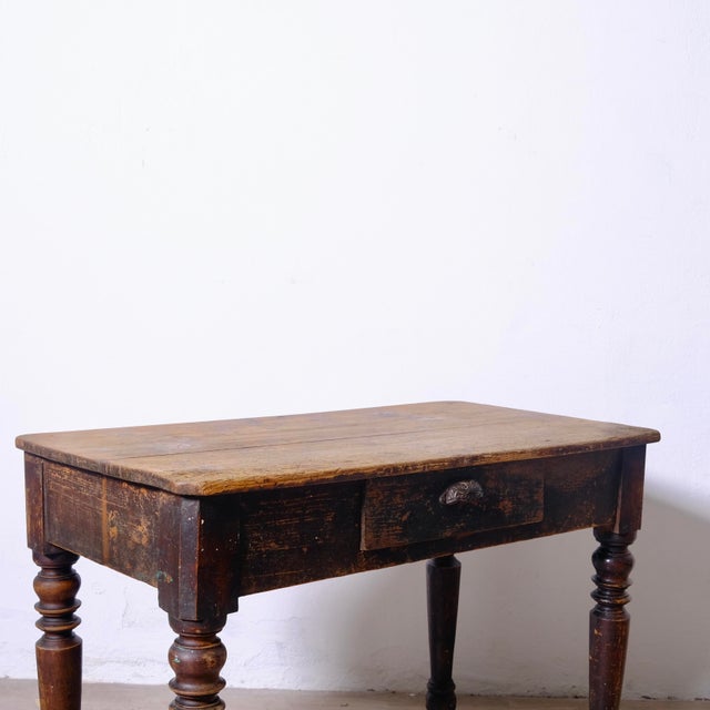 Antique Rustic Wooden Table, Italy, Late 19th Century For Sale - Image 5 of 18