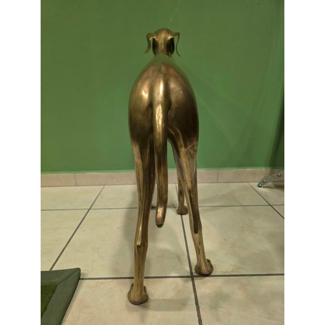 Brass Greyhound Sculpture, 1920s For Sale - Image 15 of 18