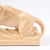 Ceramic Art Deco Pale Terracotta Ceramic Sculpture of Stylized Pouncing Tiger For Sale - Image 7 of 13