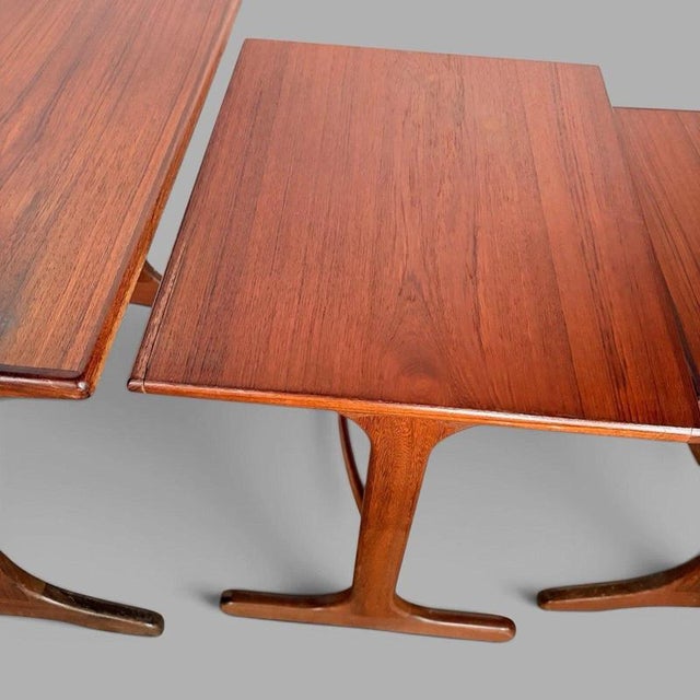 Mid-Century Teak Nest of Three Tables by V. B. Wilkins for G Plan, 1960s For Sale - Image 6 of 7