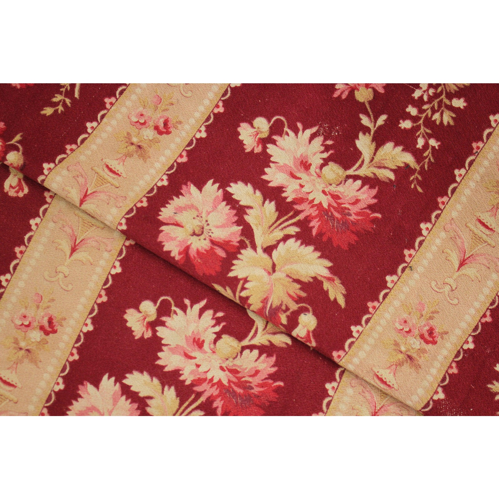 French Fabric Cretonne Floral Printed Cotton Cloth Material