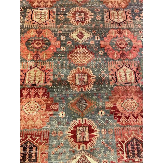 19th Century Antique Indian Agra Rug - 11'4'' X 9'0'' For Sale - Image 5 of 8