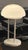 Vintage Mushroom Tripod Table Lamp in Opaline Glass and White Steel, 1970s For Sale - Image 10 of 11