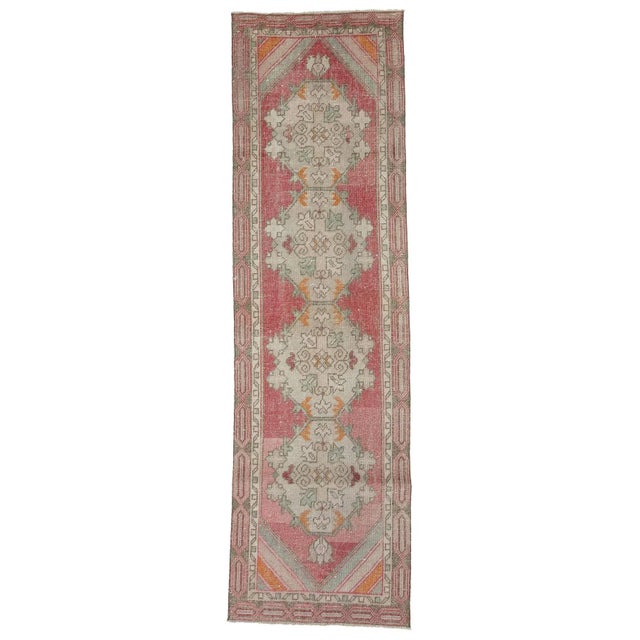 Textile Vintage 1960's Turkish Runner- 2′9″ × 9′6″ For Sale - Image 7 of 7