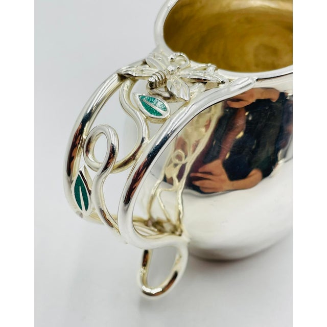 Vintage Emilia Castillo Mexican Silversmith Creamer and Sugar Bowl, Hand Signed For Sale - Image 16 of 18