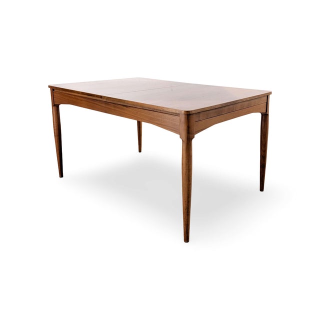 Vintage Lacquered Walnut and Teak Dining Table, 1970s For Sale - Image 4 of 9