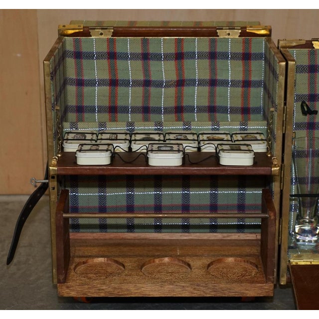 Vintage Leather Car Trunk Drinks Picnic Decanter Set from Holden, Set of 5 For Sale - Image 15 of 18