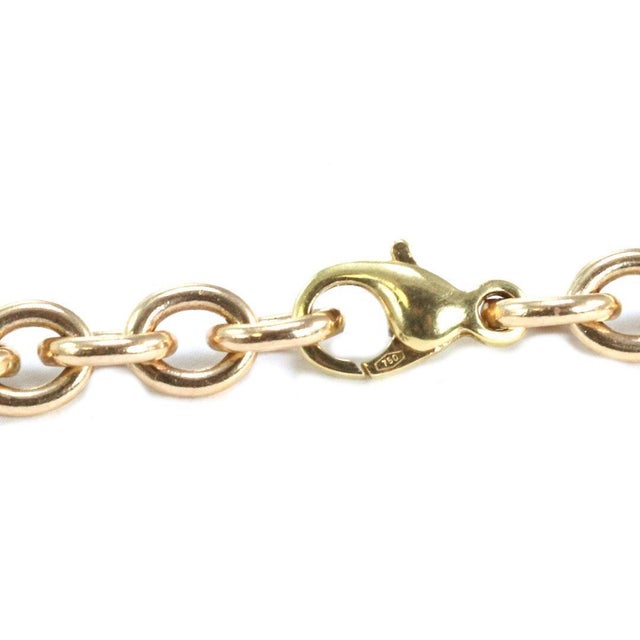 Gold 14k Yellow Gold Diamond & Gems 4 Ball Station 36" Long Necklace For Sale - Image 8 of 8