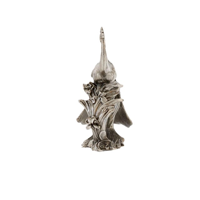 Traditional Late 20th Century Reed & Barton 1824 Peacock Napkin Ring For Sale - Image 3 of 3