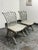 Traditional Regency Reproduction Curule Side Chairs, Pair For Sale - Image 3 of 12