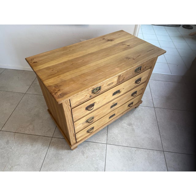 Art Nouveau Chest of 4 Drawers, 1890s For Sale - Image 6 of 14