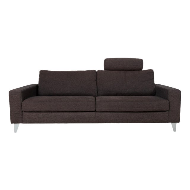 Brown Grey Fabric Three-Seater Sofa from Ewald Schillig For Sale