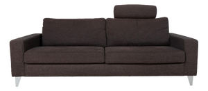 Brown Grey Fabric Three-Seater Sofa from Ewald Schillig