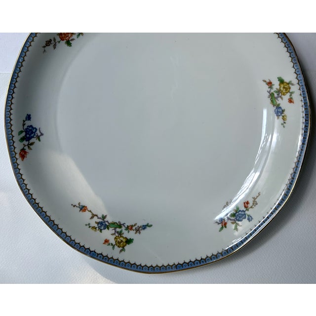 Ceramic Haviland Limoges Blue Border Porcelain Serving Platter For Sale - Image 7 of 18